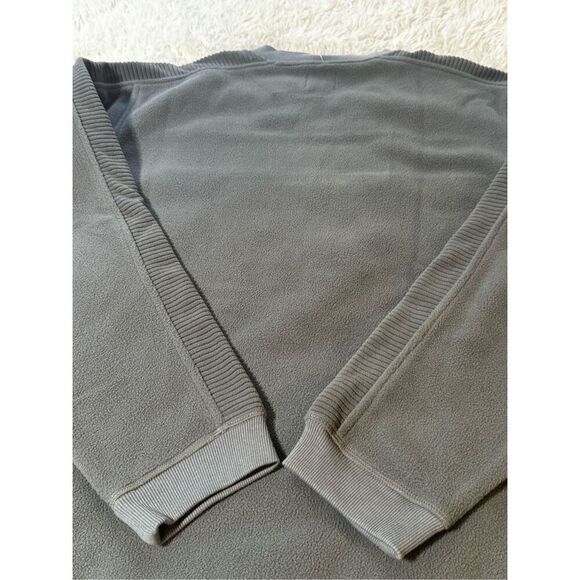 Weekendz off long sleeve crew neck charcoal panel fleece sweatshirt L - Picture 5 of 5